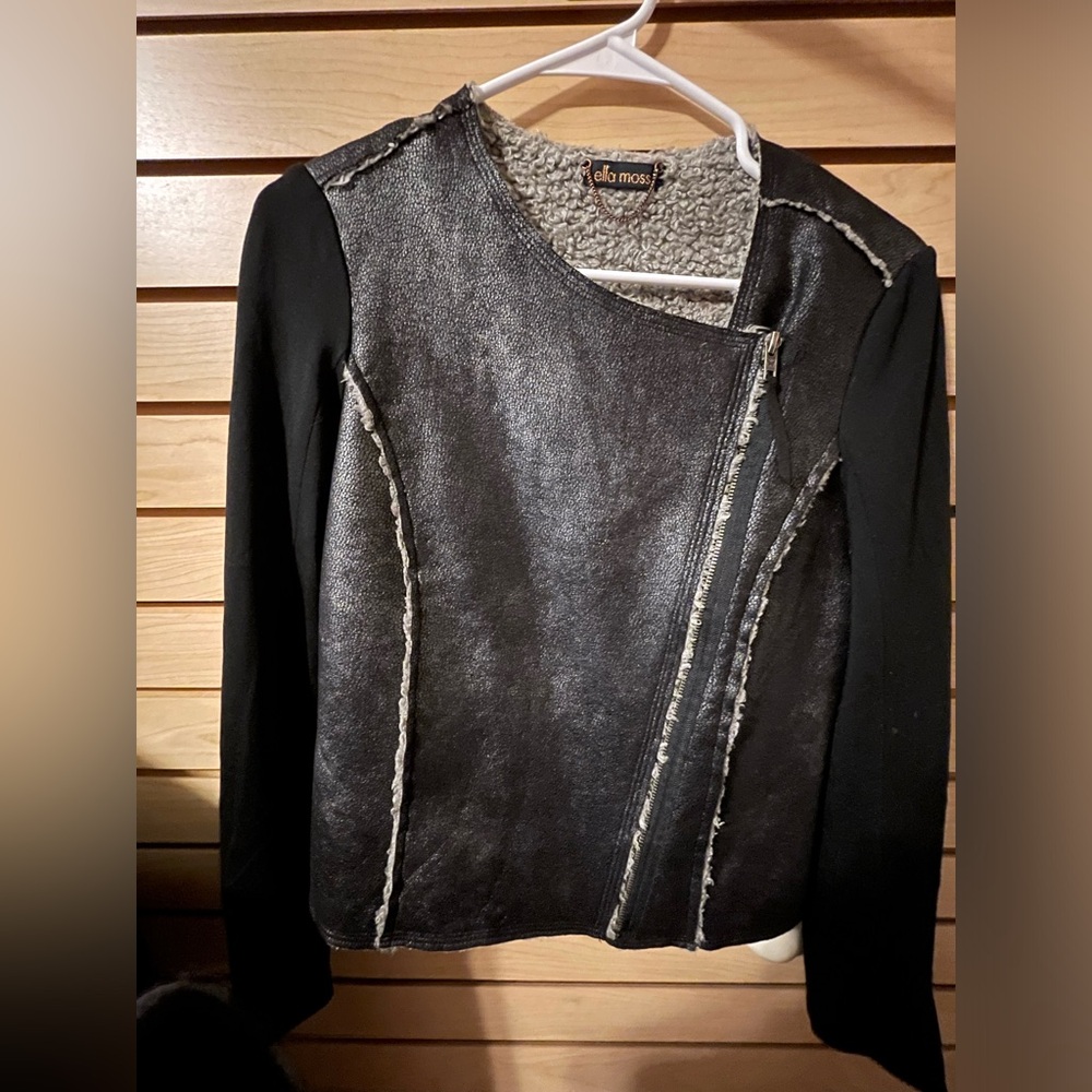 Black Punk Fur Jacket